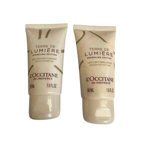 L’Occitane en Provence Terre de Lumiere Body‎ Milk & Shower Gel 1.6 Fl Oz Travel